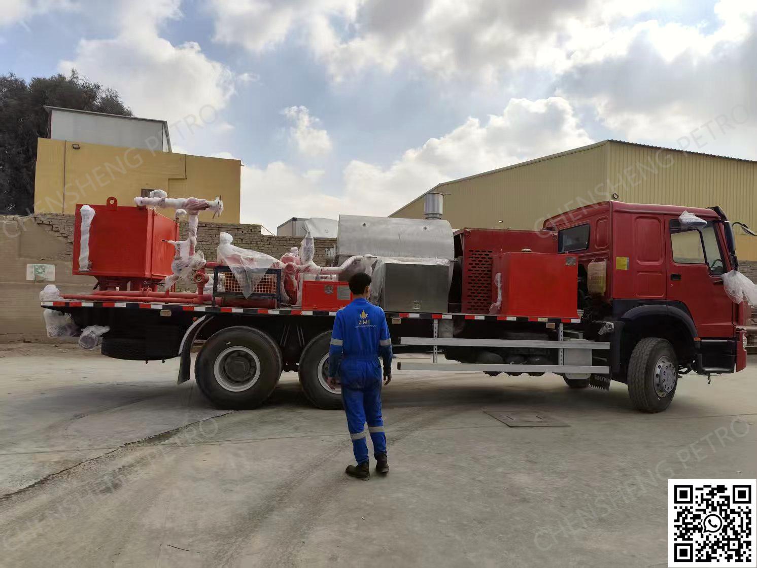 Cairo, Egypt on-site training - hot oil unit