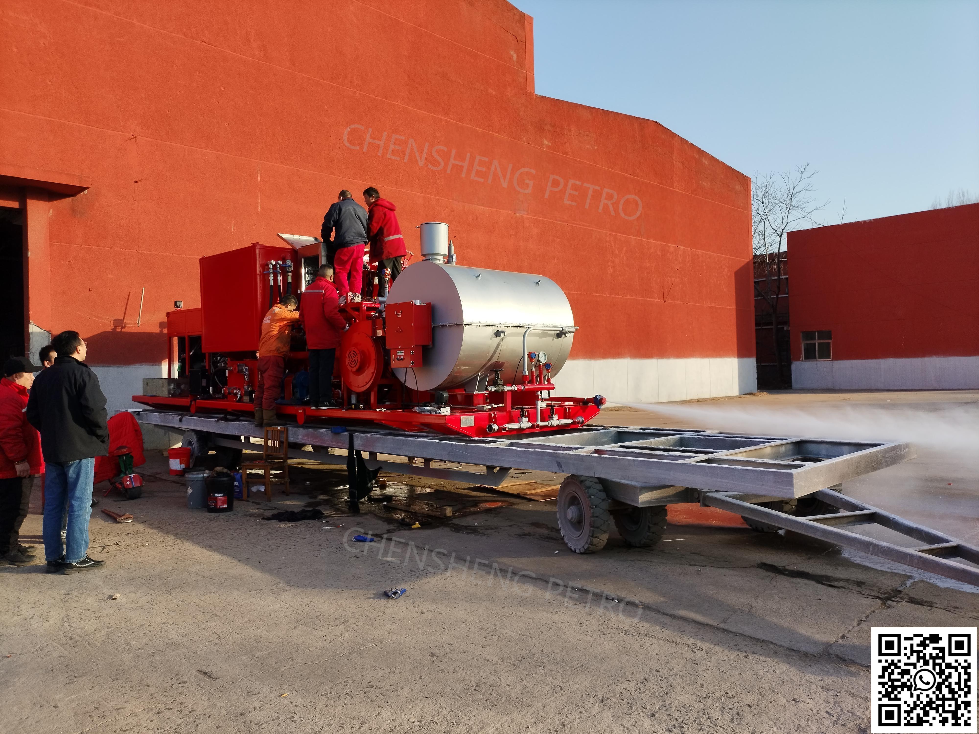 To India! Production and assembly! 2 sets of skid-mounted hot oil unit
