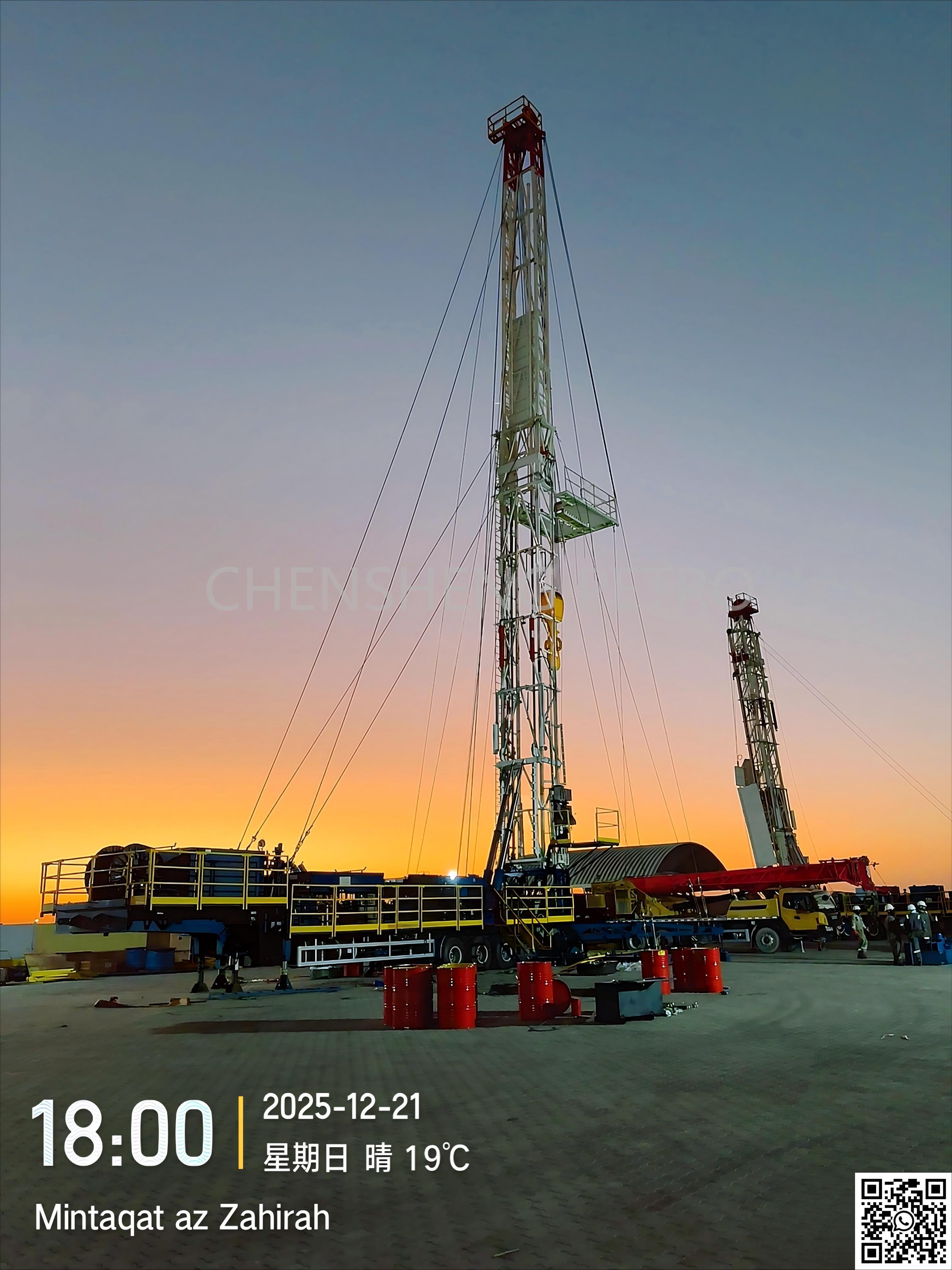 To Oman! On-site debugging of 750 workover rig